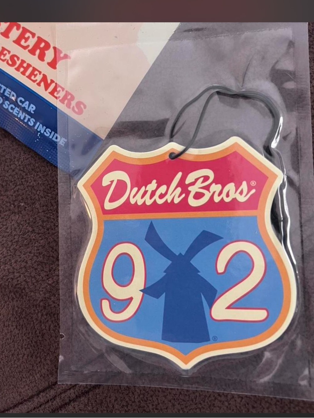 Dutch Bros Blue Windmill Shield Air Freshener